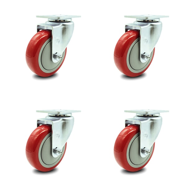Regency 600CSW415 U-Boat Utility Cart Caster Replacement Set -